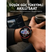 Akıllı Bayi Dokunmatik Akıllı Saat Kablosuz Şarj Amoled Ekran Yeni Nesil
