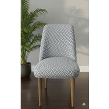 Arife Home Mutfak Sandalye Kılıfı-Tek Adet Kaliteki Tam Saran Yıkanabilir Oval Sandalye Örtüsü Chair Cover