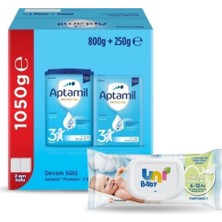 Aptamil 3 Pronutra Devam Sütü 1050 gr (Islak Mendil Hediyeli)