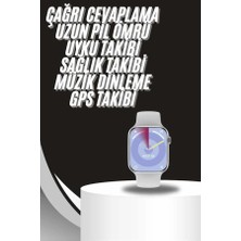 Akıllı Bayi Akıllı Saat Gümüş Kasa Bluetooth Kulaklık Hediyeli Çok Fonksiyonlu Ikili Set