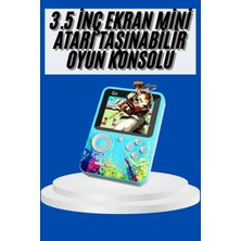 Dunai Store Çocuklara Özel 4K Hd Retro Oyun Konsol El Atari Taşınabilir 500 Oyunlu