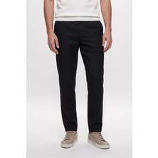 D'S Damat Ds Damat Comfort Fit Kahverengi Keten Karışımlı Chino Pantolon