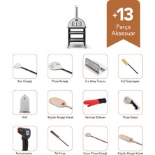 Barba Fl-67 Sehpalı Büyük Boy Bahçe Fırını  Pro Paket - Yeni Nesil Taş Fırın