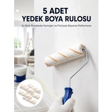 Akıllı Bayi 5’li Mini Rulo Boya Seti Duvar Tavan Emülsiyon Uygulama