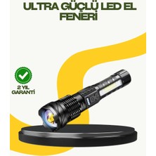 Akıllı Bayi Şarjlı El Feneri Yüksek Işık Gücü Uzun Menzil
