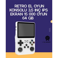Akıllı Bayi Retro El Konsolu 64 GB – 15.000 Oyun, Geniş Platform Desteği, 3.5” IPS Ekran