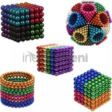 Dunai Store Renkli 216 Mıknatıs Neocube Mıknatıs 5mm Neodyum