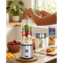 Dunai Store Taşınabilir Cam Blender 450 ml 350 ml Çift Hazneli Smoothie Blender