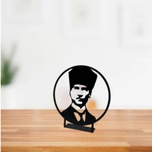Çukurova Ahşap - Ahşap Masa Üstü Biblo Atatürk Çerçeveli