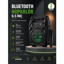 Dunai Store 10W Güçlü Ses Performanslı Bluetooth Karaoke Hoparlörü