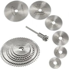 Dunai Store Metal 6 Parça Mini Matkap Ucu Ahşap Kesme Yuvarlak Çelik Bıçak Disk Testere Seti Kiti