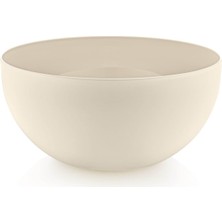 OEM Kase Yuvarlak Sert Plastik Büyük Boy 8,5 Lt 15 cm Krem