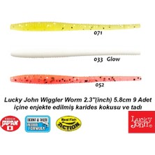 Lucky John Wiggler Worm 2.3'' (5.8cm) 9 Adet