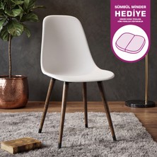 Vilinze Eames Ahşap Ayak Plastik Sandalye