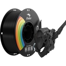OEM Resmi Upgrade Ender 3D Yazıcı Filamenti, Siyah Pla+ Filamenti 1,75 Mm, 1 kg Makara (1,0 Kg), Doğruluk +/- 0,02 Mm, 3D Baskı Filamenti, Güçlü Dayanıklılık, Vakumlu Ambalaj, Çevre Dostu