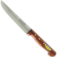 Dunai Store Paslanmaz Bursa Mutfak, Ekmek Bıçağı 15,5 Cm, Ahşap Sap