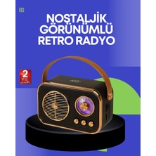 Dunai Store Klasik Retro Radyo – Bluetooth Destekli, Fm Özellikli Şarjlı Hoparlör