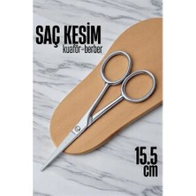 Akıllı Bayi Kobalt Çelik Saç Kesim Makası Kuaför Berber Saç Kesim Makası Kuaför Ekipmanları 15.5 cm 7216