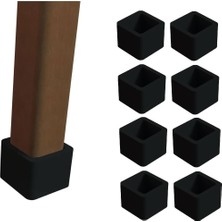 OEM Sandalye Pabucu,masa,koltuk,tabure Ayak Kılıfı 8 Adet Siyah (30X30KARE)