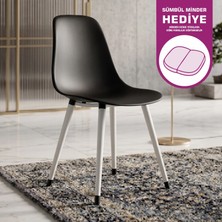 Vilinze Eames Ahşap Ayak Plastik Sandalye