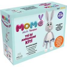 OEM Yeni Başlayanlar Için Tığ Işi Amigurumi Kiti Momo Akıllı Tavşan