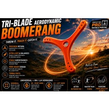 Tunix Tri-Blade Aerodynamic Boomerang – Hafif, Dengeli ve Uzun Menzilli Bumerang