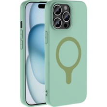Ankayan Teknoloji iPhone 14 Pro Max Kılıf Pastel Renkli Magsafe Kamera Yükseltili Silikon Anky
