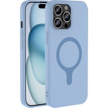 Ankayan Teknoloji iPhone 14 Pro Max Kılıf Pastel Renkli Magsafe Kamera Yükseltili Silikon Anky