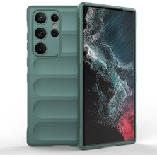 Ankayan Teknoloji Galaxy S23 Ultra Kılıf Kamera Korumalı Esnek Silikon Parmak Şeritli Anky
