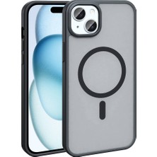 Ankayan Teknoloji iPhone 15 Plus Kılıf Magsafe Destekli Kamera Yükseltili Silikon Mat Parmak Izi Tutmayan Anky