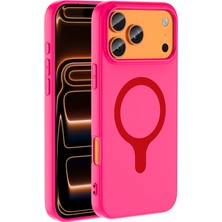 Sionel iPhone 17 Pro Max Kılıf Pastel Renkli Magsafe Kamera Yükseltili Silikon Snel
