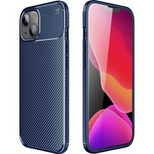 Sionel iPhone 13 Mini Kılıf Karbon Görünümlü Silikon Kamera Korumalı Üstün Koruma Snel