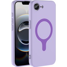 Sionel iPhone 17E Kılıf Pastel Renkli Magsafe Kamera Yükseltili Silikon Snel