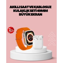 Akıllı Bayi Watch 9 Max Akıllı Saat 45 mm Geniş Ekran Kulaklık Seti