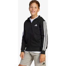 adidas Essentials Full Zip Çocuk Siyah Eşofman Üstü.-