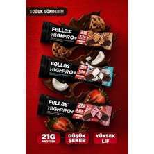 Fellas Çikolata Kaplı HighPro+ Protein Bar (50 G) Deneme Paketi 3'lü