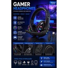 Jolita Acer Nitro V 15 15.6'' Uyumlu Rgb Oyuncu Kulaklığı USB + 3.5mm Mikrofonlu Gaming Kulaklık