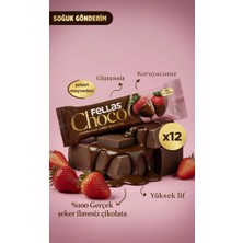 Fellas Choco Çikolata Kaplı Çilekli Meyve Bar 35g x 12 Adet