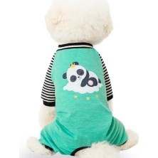 GedyCo Mint Pandalı Penye Küçük Irk Köpek Tulumu
