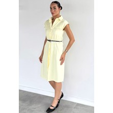 Gülseli Kadın Kemerli Elbise P-00022582