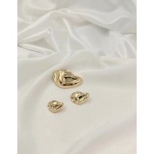 Metais Aksesuar Gold Üçlü Düğme