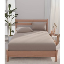 Apricitas Home Çift Kişilik Urban Bej Çarşaf Seti