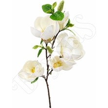 BeySüS Yapay Manolya Buketi 90 cm Beyaz