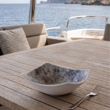 Happy Chef Velora Cloud 3'lü Kare Kase Seti, 22,8X22,8CM - H.7,7cm , Thermoset Melamin
