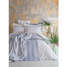 Apricitas Home Çift Kişilik Florantine Blue Timeless Nevresim Yatak Örtüsü