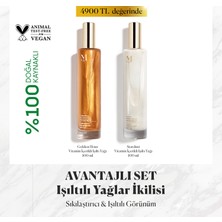 Misbahçe Golden Hour Vitamin İçerikli Işıltılı Saç ve Vücut Yağı 100 mL + Stardust Vitamin İçerikli Işıltılı Saç ve Vücut Yağı 100 mL