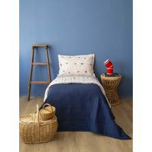 Apricitas Home Plane Tek Kişilik Yatak Örtülü Set