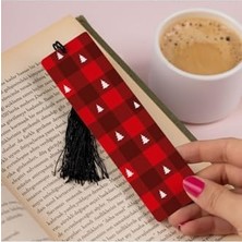 Yeni Yıl Konsept Tasarımlı Kitap Ayracı 13.5 cm x 4 cm Metal Malzeme
