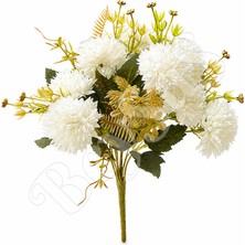 BeySüS Yapay Çiçek Ortanca Küçük 30 cm Beyaz