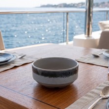 Happy Chef Grey Quartz 6'lı Joker Kase Seti, Ø 12,3 cm - H.5,3 cm 350 Ml. , Thermoset Melamin